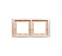 Telaio doppio Simon Basic Neos IP44 beige BMRC2B/12