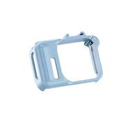 Telaio espandibile protettivo per PC per Insta360 GO Ultra Gabbia a incastro con sgancio rapido one-touch e interfaccia cold shoe Custodia antiurto e antiripido per fotocamera Accessori (Blu)