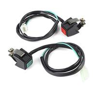 Telaio fisso in ferro-KIMISS Motorcycle Starter Switch Manubrio Accensione Doppio pulsante 22mm Car Glam Accessorio interno adatto per ATV Dit Bike
