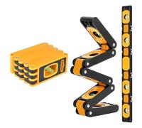 Telaio in ABS per installazione tubi e lavori, Yellow | Telaio in alluminio leggero con strumento misurazione angolato regolabile per scale e allineamento degli angoli