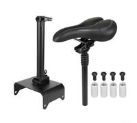 Telaio in acciaio E-Scooter sella ammortizzante confortevole | Adatto per ninebot per f20/per f40, altezza regolabile 42-65 cm, telaio in acciaio, facile da installare, finitura nera