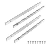 Telaio in acciaio per porte scorrevoli, 8 pezzi (50 cm ciascuno) lungo 4 m, colore argento