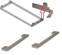 TELAIO IN ALLUMINIO PER SCOLAPIATTI COLAPIATTI DA 76 REGOLABILI DA 30 A 35 CM