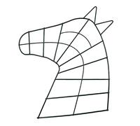 Telaio in metallo con testa di cavallo, per matrimoni, addio al nubilato, decorazione per feste di casa, cornice in metallo