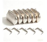 Telaio in metallo da 10 pezzi con chiusura a bacio per portafoglio borsa borsetta chiusura a bacio per borse borsette fai da te borsa dal design quadrato