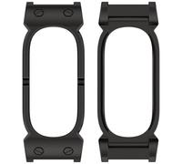 Telaio in metallo per Google Fitbit Air, paraurti da 12 mm (nero) | lega di zinco, design a forma di U, montaggio a vite, 49,1 x 18,5 mm, copertura completa