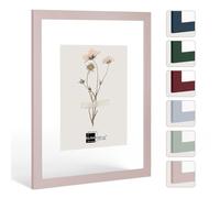 Telaio in vetro doppio con doppi vetri, Paris in Rosa pastello 20x28cm con vetro acrilico, cornice per quadri con doppi vetri