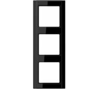 Jung 3 scomparti Telaio di copertura Nero A583SW 1 pz.