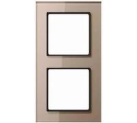 Telaio Jung AC582GLCH - 2 scomparti, orizzontale e verticale, vetro, champagn...