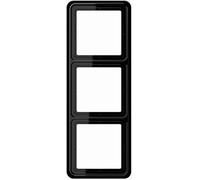 Jung 3 scomparti telaio di copertura coperchio nero cd583sw