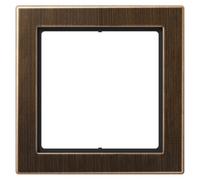 Telaio Jung FDME2981AT 1 scomparto, design piatto, metallo, ottone antico nuo...