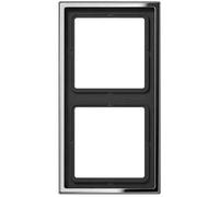 Telaio Jung GCR2982 - 2 scomparti, orizzontale e verticale, metallo, IP44, cromo