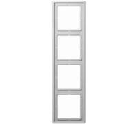 Telaio Jung LS984LG - 4 scomparti, orizzontale e verticale, plastica, IP44, g...