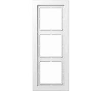 Telaio Jung LSD983WW - 3 scomparti, orizzontale e verticale, plastica, bianco...