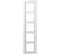 Telaio Jung LSD985WW 5 scomparti, orizzontale e verticale, termoplastico, bia...