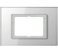 Telaio Jung LSP981GLWW - 1 scomparto, nascosto, vero vetro, lucido, bianco al...