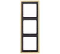 Telaio Jung ME2983C - 3 scomparti, orizzontale e verticale, metallo, ottone c...