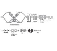 TELAIO KAPPA PER BORSE LATERALI HONDA CB750 HORNET 23-24 - ANCHE PER VALIGIE
