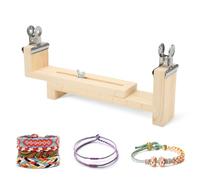 Telaio Legno per Infilare,Creatore di Braccialetti,Lunghezza Regolabile Paracord Jig Bracciale Maker Cornice in Legno Paracord Intrecciare Strumento Artigianale Fai-Da-Te