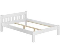 Telaio letto matrimoniale bianco 160x200 Pino massello senza doghe 60.38-16WoR