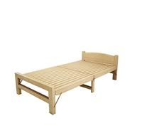 Telaio letto pieghevole in legno massello per la casa letto singolo multifunzione letto in legno in dormitorio condiviso 196 x 120 cm