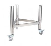 Telaio mobile in acciaio inox con staffa triangolare resistente, isolamento termico per uso versatile con pentole e carrelli mobili