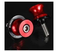 telaio moto Cursori cursori forcellone PER K1300GT 2009-2015 2014 2013 2012 CNC 8MM Accessori Per Moto Forcellone Slider Viti Cavalletto(8MM Red LOGO)