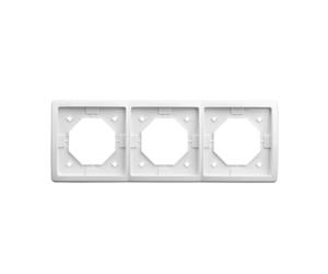 Telaio paraspruzzi standard triplo IP44 Simon Basic BMR3B/11