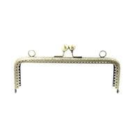 Telaio per borsa in metallo, 6,5/7,5/8,5/10,5/12,5/15/18/20 cm fai da te in metallo con cornice quadrata for borse, sacchetti porta monete, chiusura a scatto in metallo, accessori for la cornice, chiu