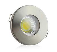 Telaio per faretti da incasso a LED GU10 e alogeni - superpiatto - adatto anche per il bagno, per esterni IP44 - design elegante, finitura in acciaio inox di alta qualità - spot | senza illuminante