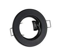 Telaio per faretti da incasso grafite rotondo superpiatto - telaio di montaggio per lampadine GU10 MR16 - foro di montaggio Ø60mm - lampada da incasso per faretti