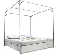 Telaio per letto a baldacchino, telaio per letto matrimoniale a baldacchino, robusto telaio in metallo, king size (misura King Small)
