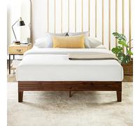 Telaio per letto matrimoniale con materasso matrimoniale, 30,5 cm, struttura letto con piattaforma in legno massello w/GRAND doghe in legno (senza bisogno di molle), espresso antico, queen size