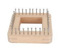 Telaio per Maglieria, 10 X 10cm Telai Artigianali a Mano Quadrati Uncinetto Filato Aghi Tavole Tavola per Maglieria Strumento per Cappello Sciarpa Scialle Maglione Calzino(10 * 10cm)