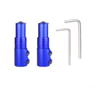 Telaio per manubrio della bicicletta in lega di alluminio, 28 6 mm, adatto per vari modelli di bici, altezza regolabile per un controllo ottimale (blu)