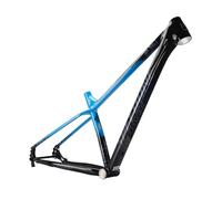 Telaio per mountain bike hardtail da 29 pollici, freno a disco, telaio in lega di alluminio, perno passante da 142 * 12 mm, instradamento interno della serie sterzo (colore: nero blu, taglia: S)