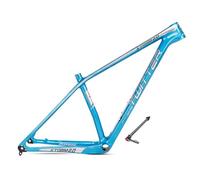 Telaio per mountain bike in fibra di carbonio da 27,5" e 29" per mountain bike XC da 15''/17''/19'', perno passante, freno a disco da 12x142 mm, passaggio cavi interno BB92 (colore: blu, dimensi