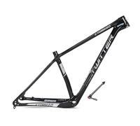 Telaio per mountain bike in fibra di carbonio da 27,5" e 29" per mountain bike XC da 15''/17''/19'', perno passante, freno a disco da 12x142 mm, passaggio cavi interno BB92 (colore: nero, dimens