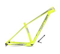 Telaio per mountain bike in fibra di carbonio da 27,5" e 29", telaio per mountain bike XC da 15''/17''/19'', perno passante, freno a disco da 12x142 mm, passaggio cavi interno BB92 (colore: gial