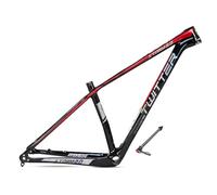 Telaio per mountain bike in fibra di carbonio da 27,5" e 29", telaio per mountain bike XC da 15''/17''/19'', perno passante, freno a disco da 12x142 mm, passaggio cavi interno BB92 (colore: nero