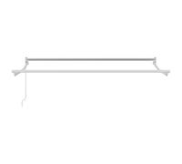 Telaio per ombrellone estensibile manuale, bianco, 3 x 2 m, telaio in alluminio per terrazze e giardini, resistente alla corrosione e leggero, design moderno per uso flessibile all'ombra