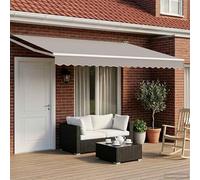 Telaio per ombrellone estensibile manuale, bianco, 4 x 2 m, telaio in alluminio per terrazze e giardini, resistente alla corrosione e leggero, design moderno per uso flessibile all'ombra