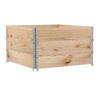 Telaio per pallet, 3 pezzi, 100 x 100 cm, in legno di pino massiccio, impilabile, pieghevole, per stoccaggio, trasporto, sicurezza del carico, industria, logistica, officina
