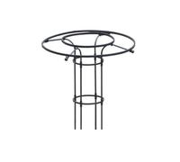 Telaio per piante rampicanti da esterno, resistente, in PVC nero, griglia di supporto ad arco per rose, ortaggi, viti, 150 cm, giardino o uso interno