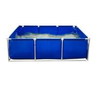 Telaio per piscina, resistente, antiruggine, doppio strato, per uso domestico, commerciale, cortile, ideale per allevamento e acquacoltura