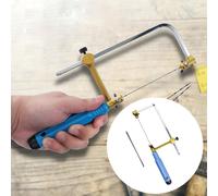 Telaio per sega da traforo e set di 8 lame con sega da gioielleria