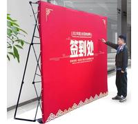 Telaio per Stand con fondale Portatile,Tessuto in Tensione Pop Up per esposizioni fieristiche Stand con fondale con Borsa per Il Trasporto Supporto per Banner per Eventi pubblicitari aziendali