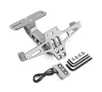 Telaio per targa Luce Targa Universale Per YAMAHA T-MAX 530 SX/DX TMAX 560 Tech Max Eliminatore Parafango Posteriore Per Moto(Grey)