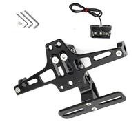 Telaio per targa Per Honda Hornet 900 1998-2014 2013 2012 2011 2010 2009 2008 2007 Moto Regolabile Posteriore Luce Della Staffa Del Portatarga Per L'ordine Coda(Black)