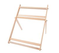 Telaio per tessitura con supporto, kit di telai multi-artigianato telaio regolabile in tessuto sciarpa di copertura in legno massello fai da te Loom macchina da cucire per adulti